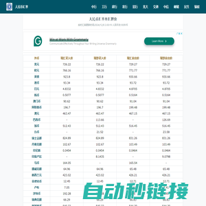 人民币汇率查询_今日外汇牌价换算表